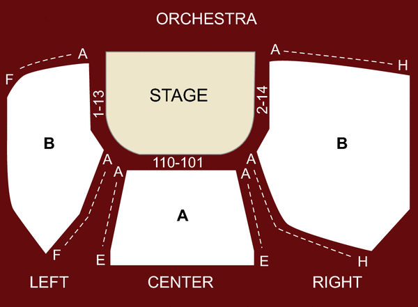 Jerry Orbach Theater Seating Chart