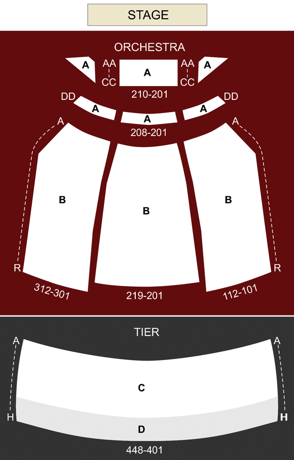 James K Polk Theater Seating Chart
