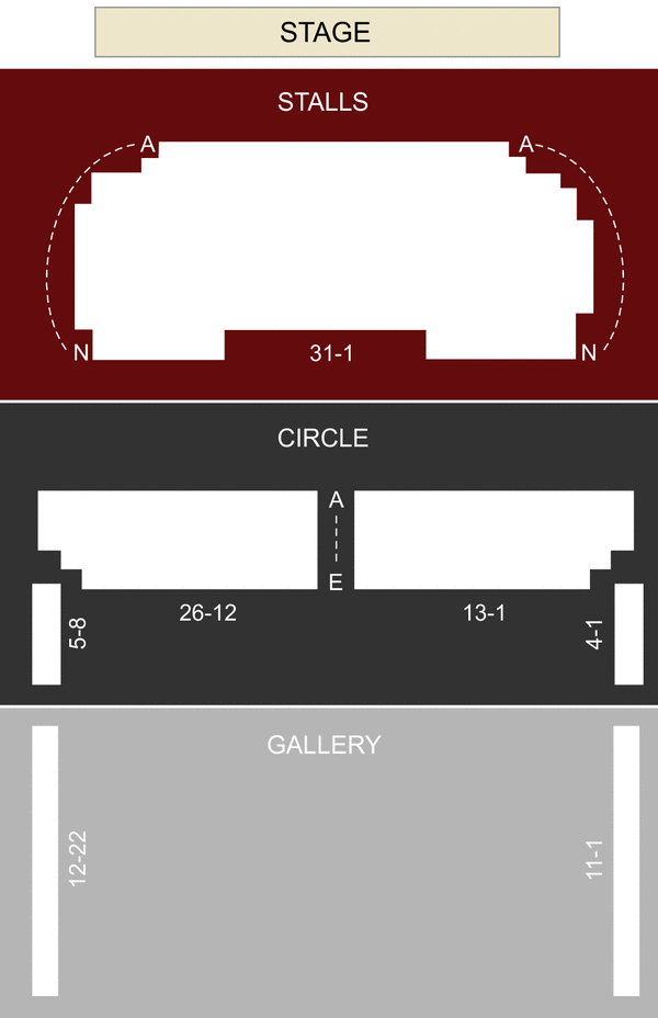Bloomsbury Theatre Seating Chart