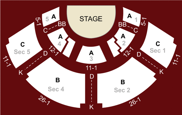 Ricketson Theater Seating Chart