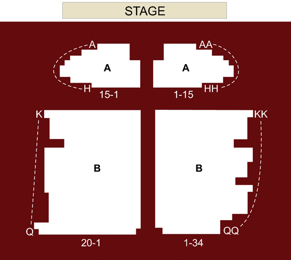 Harrahs Showroom Seating Chart