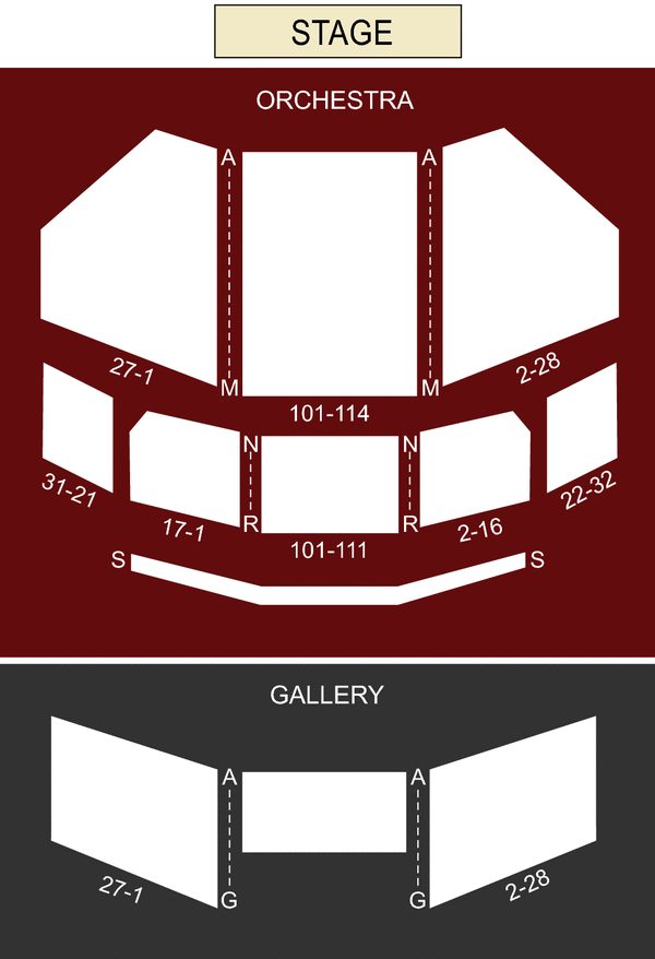 BAM Harvey Lichtenstein Theater Seating Chart