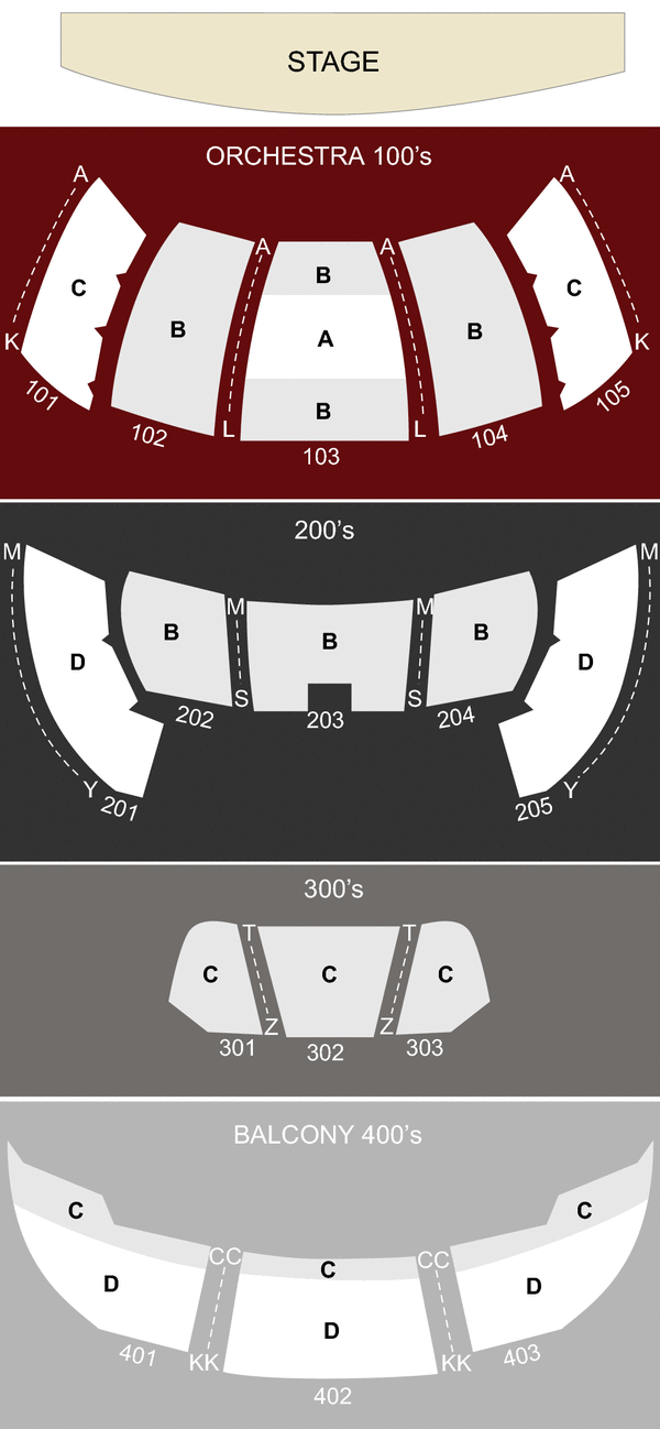 Elvis Theater Seating Chart