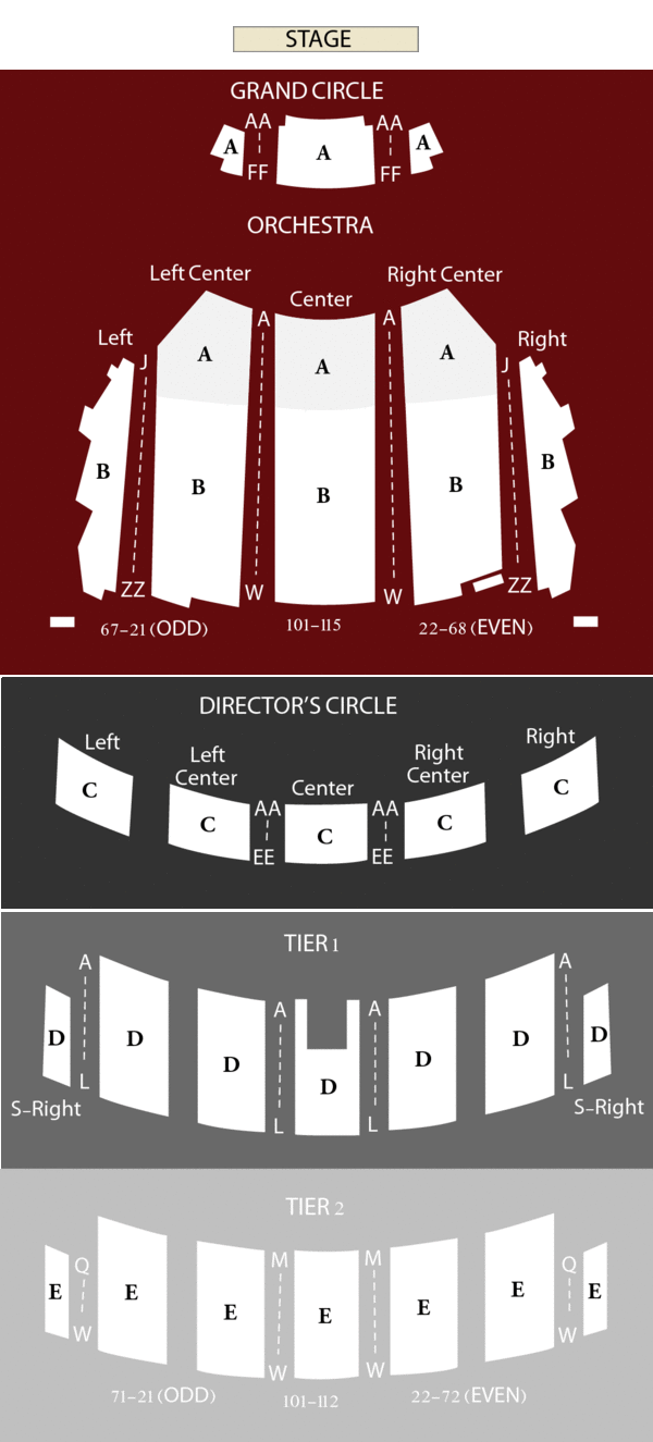 Benedum Center Seating Chart