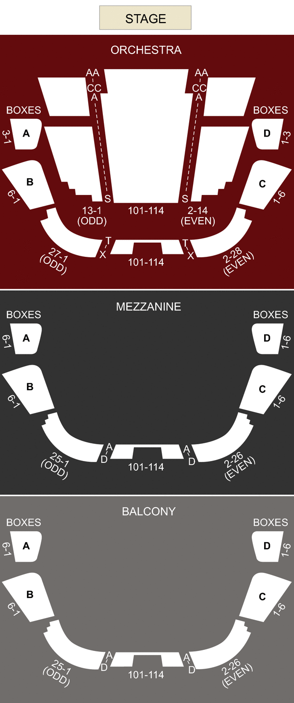 Ferguson Hall Tampa Fl Seating Chart Stage Theatre In