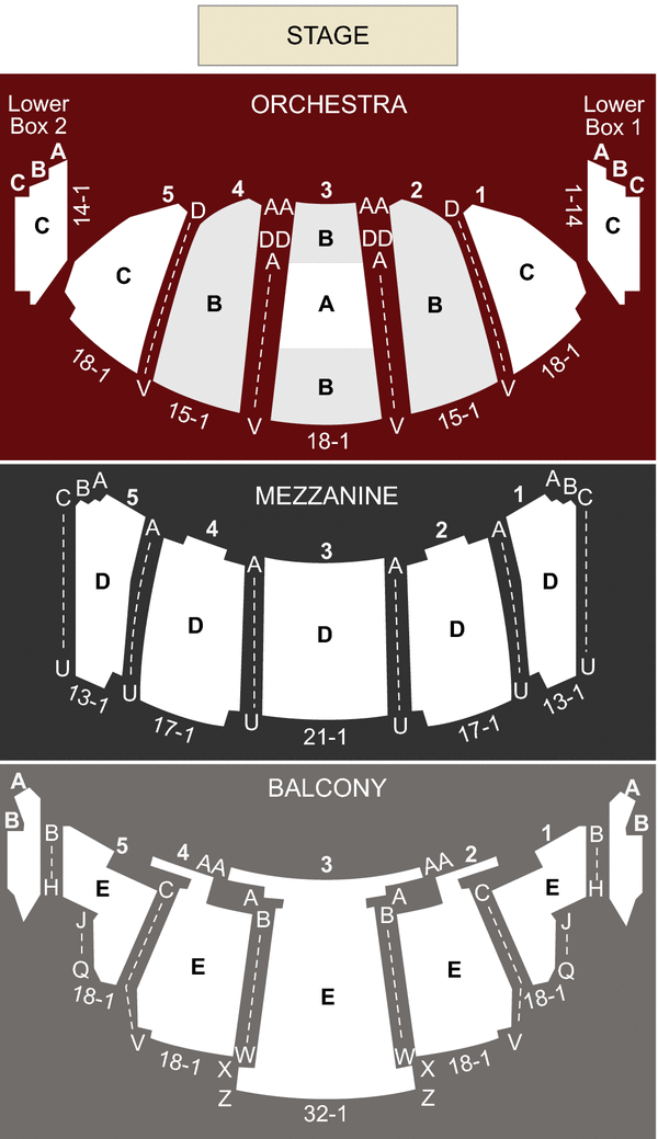 Milwaukee Theatre Wi Seating Chart Stage