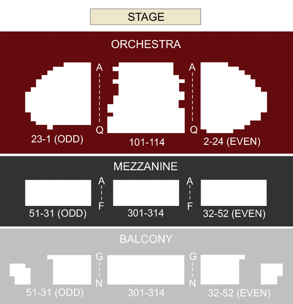 Ricardo Montalban Theatre Seating Chart