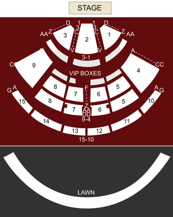 Verizon Wireless Amphitheatre Charlotte Seating Chart