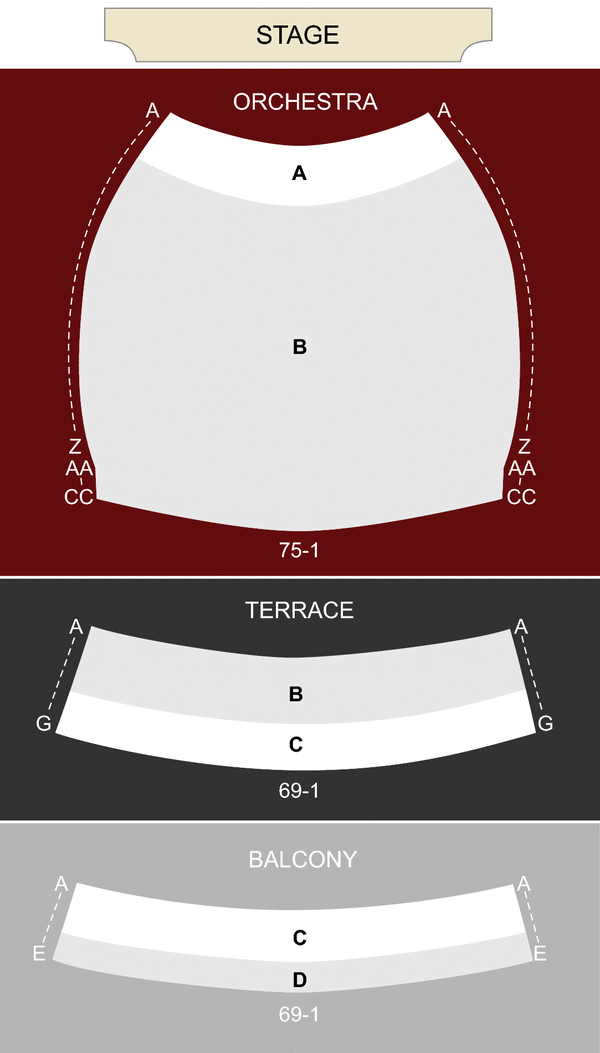 Inb Performing Arts Center Seating Chart