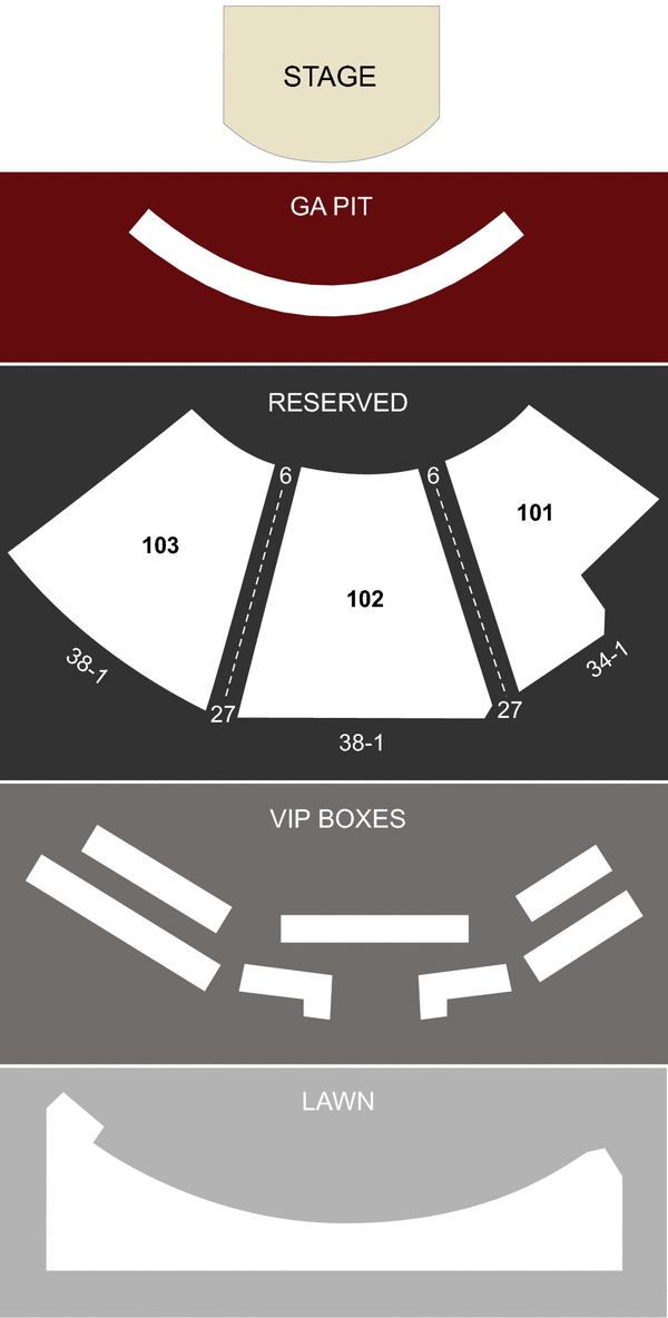 Charlotte Amphitheater Seating Chart