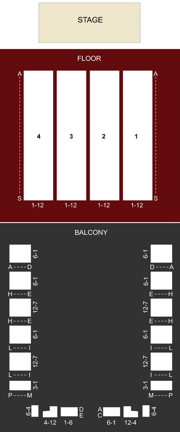 Grand Ballroom Seating Chart