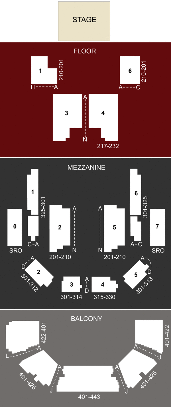ACL Live At Moody Theater Seating Chart