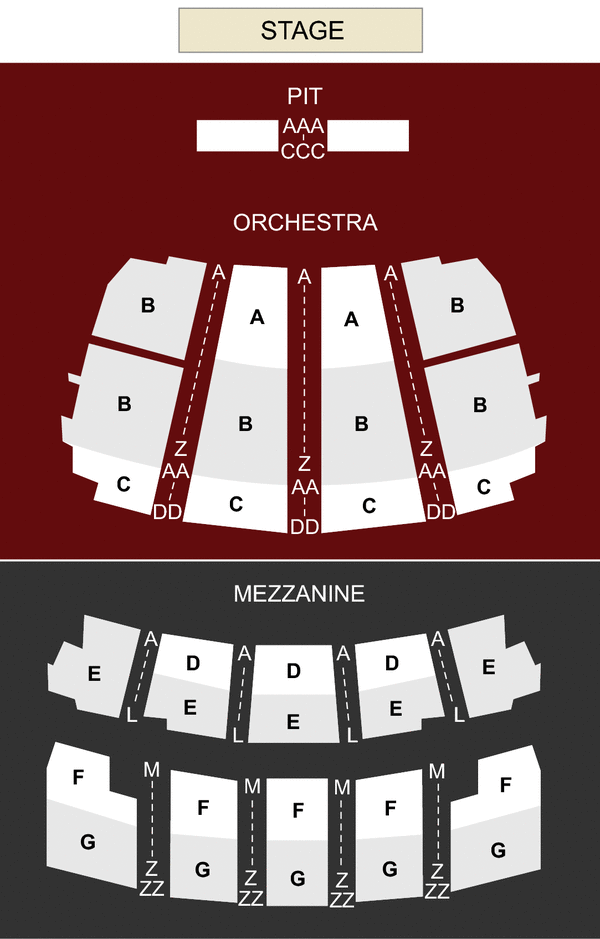 The Peabody Opera House Seating Chart