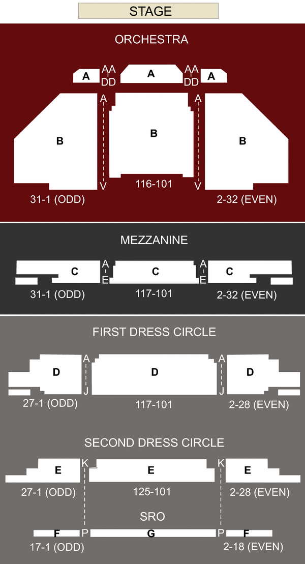 Altria Theater Interactive Seating Chart