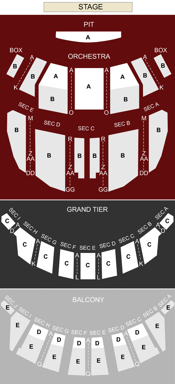 Altria Theater Seating Chart