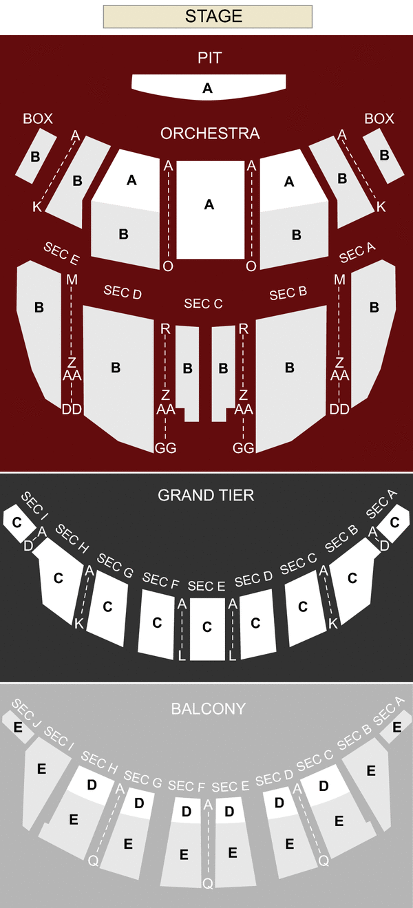 Altria Theater Seating Chart With Rows