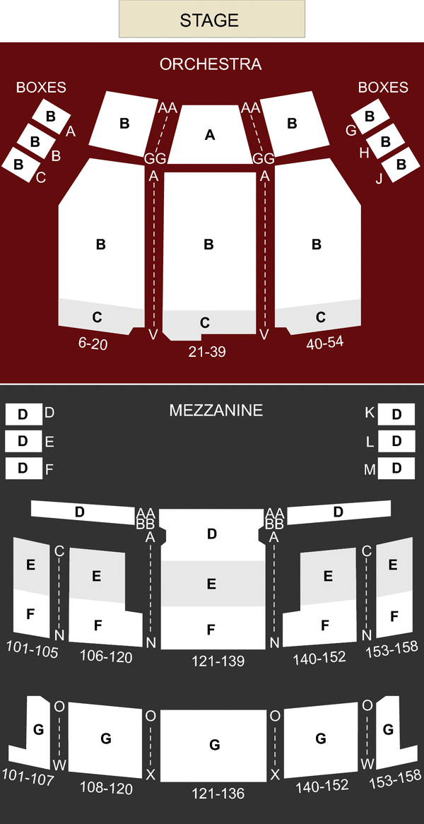 Ed Mirvish Theatre Seating Chart