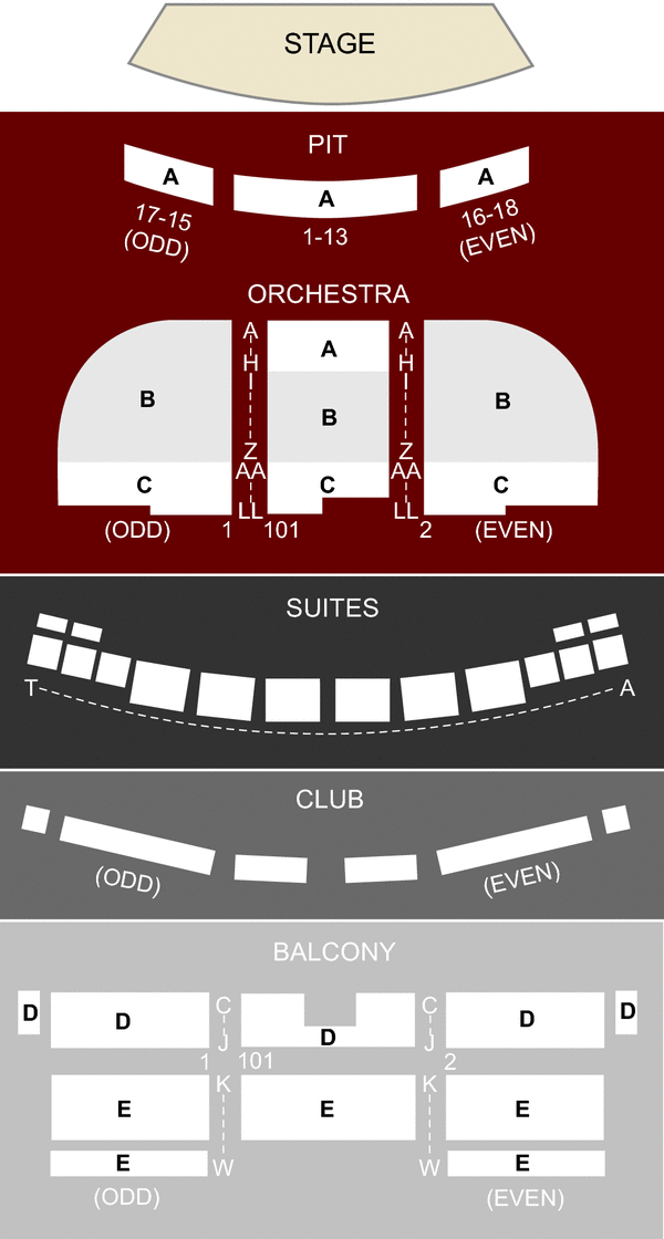 Saenger Theatre, New Orleans, LA - Seating Chart & Stage ...