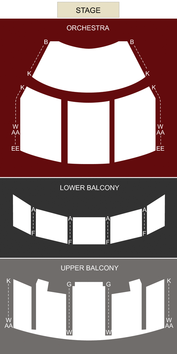 Heritage Theatre Seating Chart