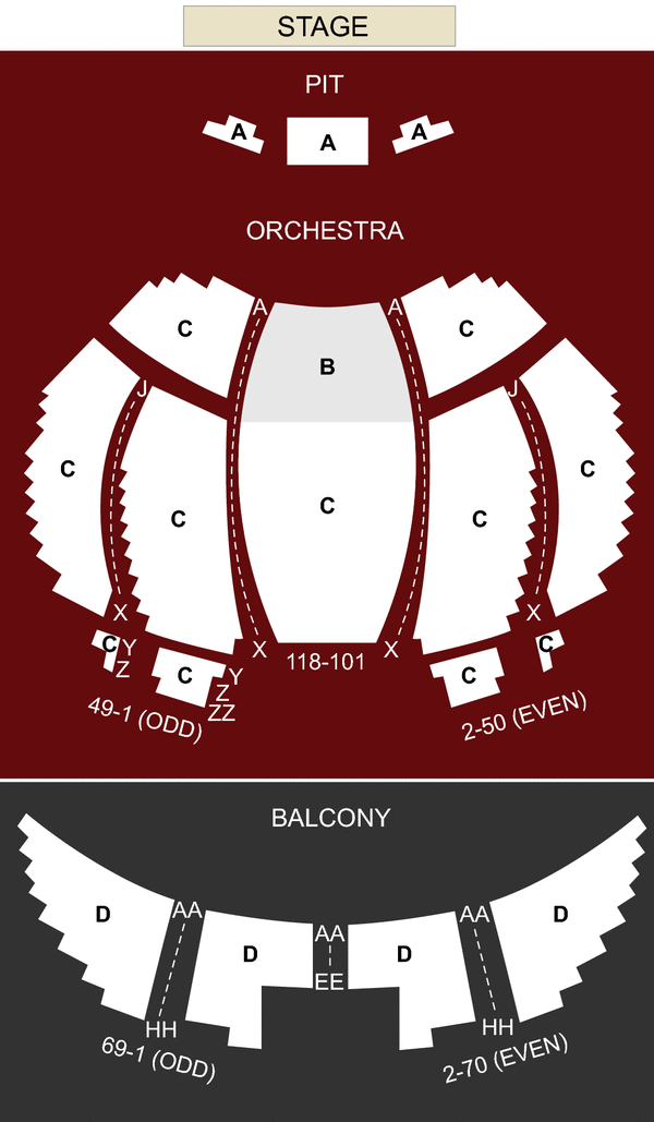 Tennessee Theatre Seating Chart