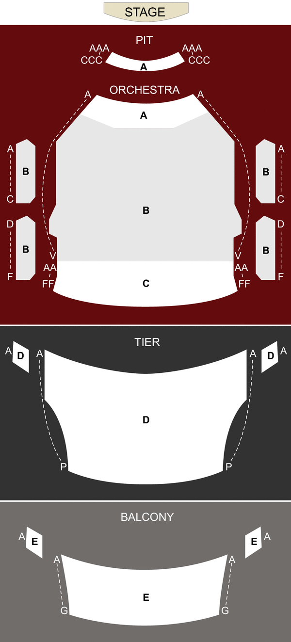 The Aiken Theatre Seating Chart