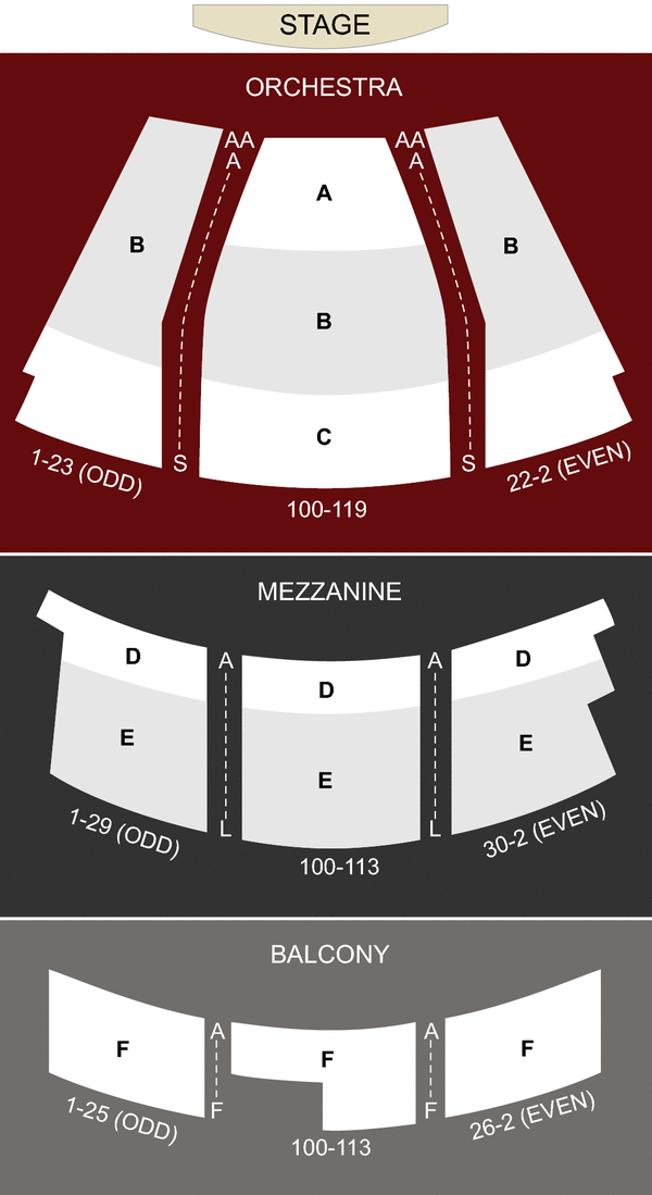 Dupont Theatre Seating Chart