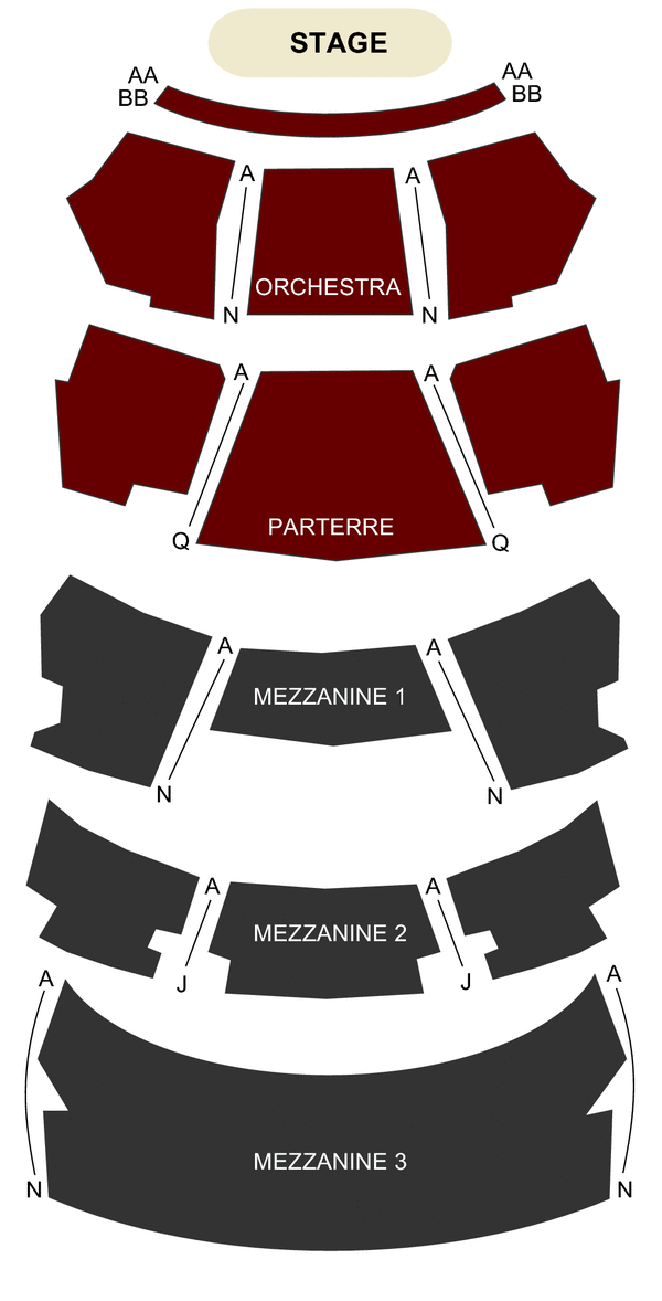 The Los Angeles Theater Seating Chart