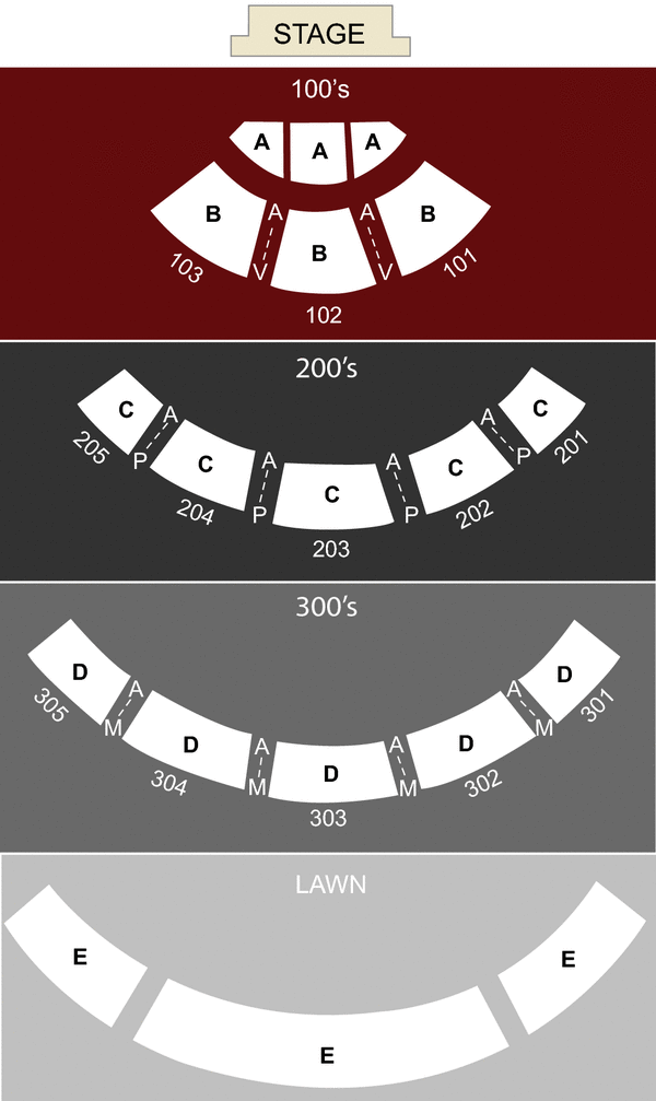 Sleep Train Amphitheatre Seating Chart